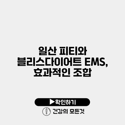 일산 피티와 블리스다이어트 EMS, 효과적인 조합