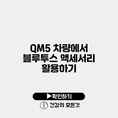 QM5 차량에서 블루투스 액세서리 활용하기